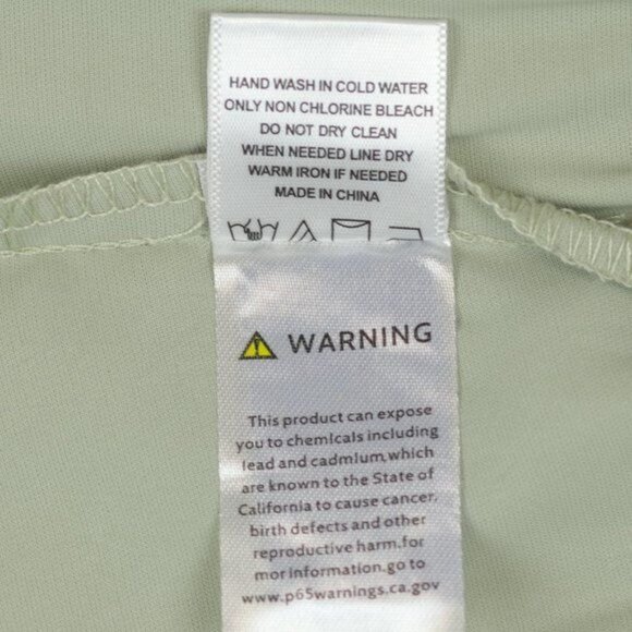 Feel In Women's Small Green Woven V-Neck Flutter Sleeve Shirred Blouse - Picture 8 of 8